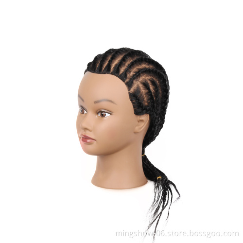 factory supplier training head  hand tied  braiding female training mannequin head for salon and school real hair